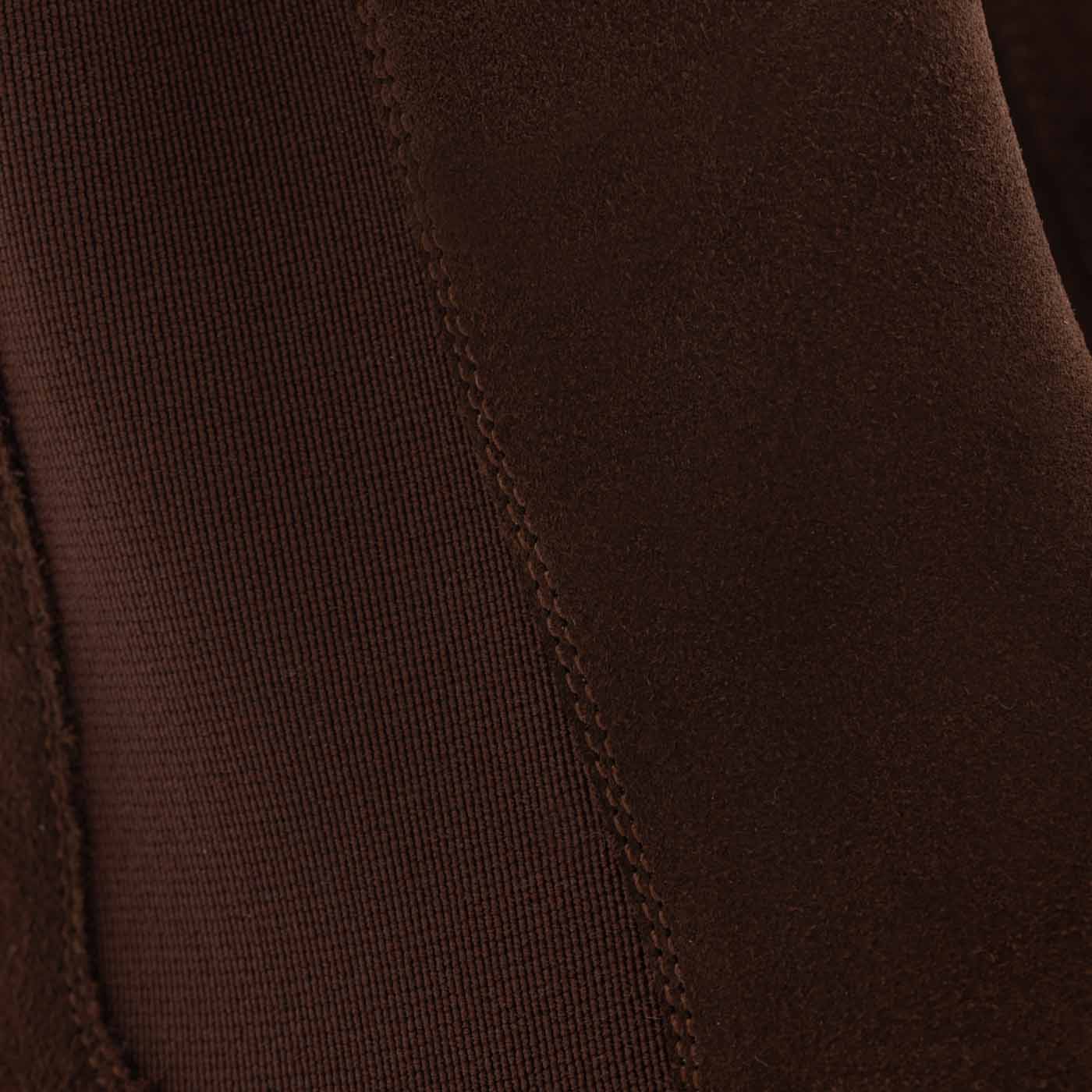 Women's plain wool tights - Brown Chocolate