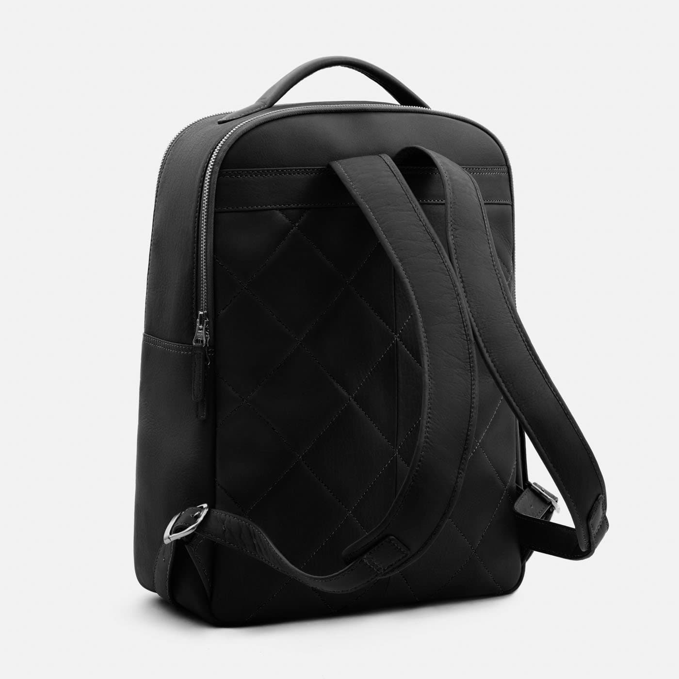 Jean Backpack - Black Soft Grain Leather